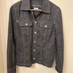 Women's Charcoal Denim Jacket